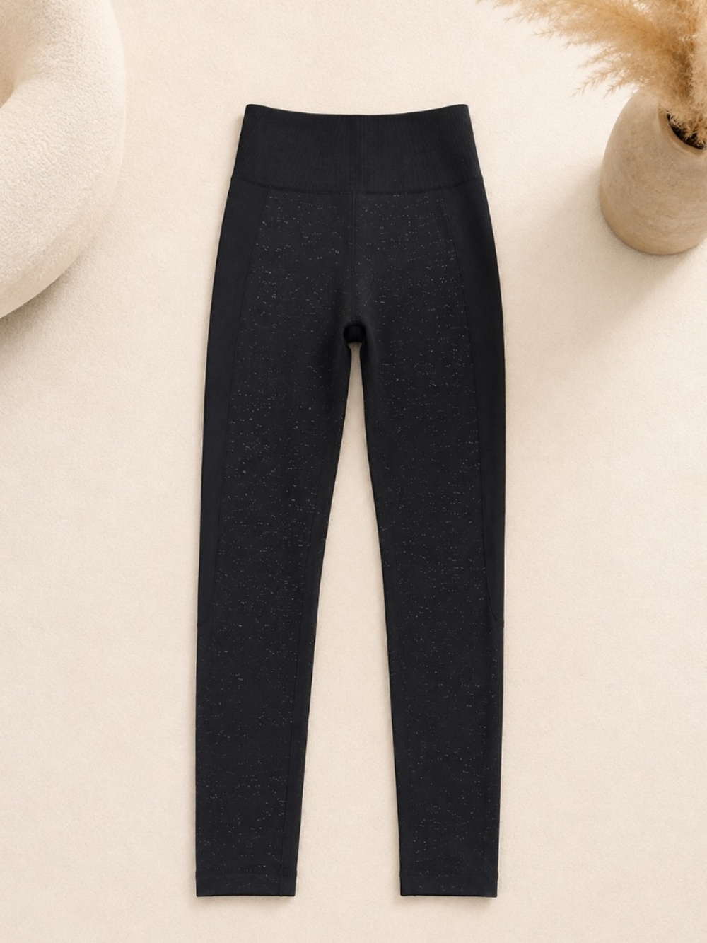 Lululemon High-Rise Speckled Leggings Size 2 Black